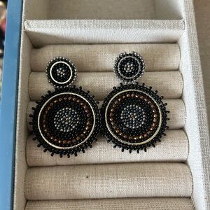 Express Black Earrings